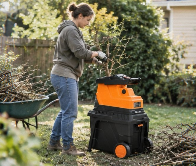 DOVAMAN 2800 W electric branch shredder for garden use