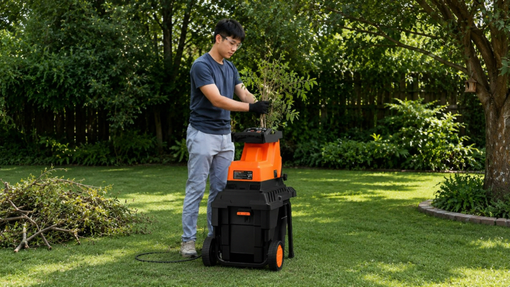 DOVAMAN GT10 trituradora de ramas 2800W motor brushless jardin